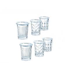 Arcoroc New York shot glass in assorted decors cl 3.4