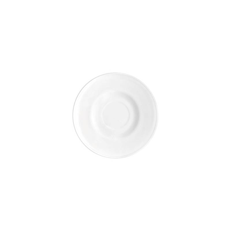 Icon Bormioli Rocco cappuccino cup plate in white glass 14.5 cm