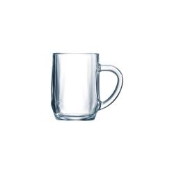 Bicchiere mug Haworth con manico in vetro cl 28
