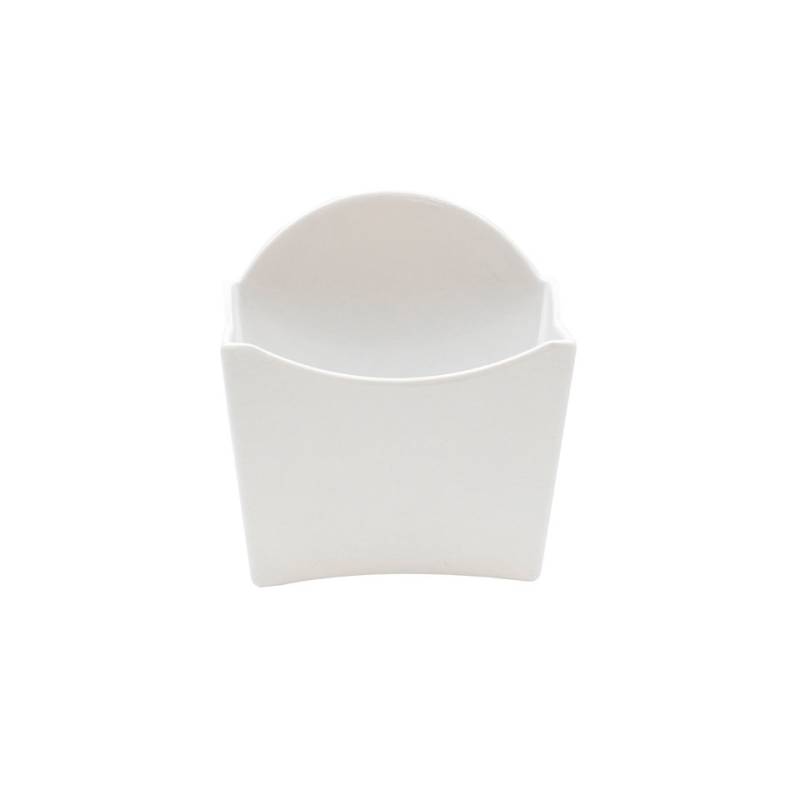 White melamine potato chip container 12x5 cm