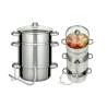 Stainless steel juice extractor with glass lid cm 26
