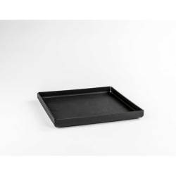 Black acrylic square tray 13x13x1.18 inch
