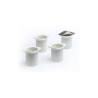 100% Chef yogurt pot in white porcelain cl 6