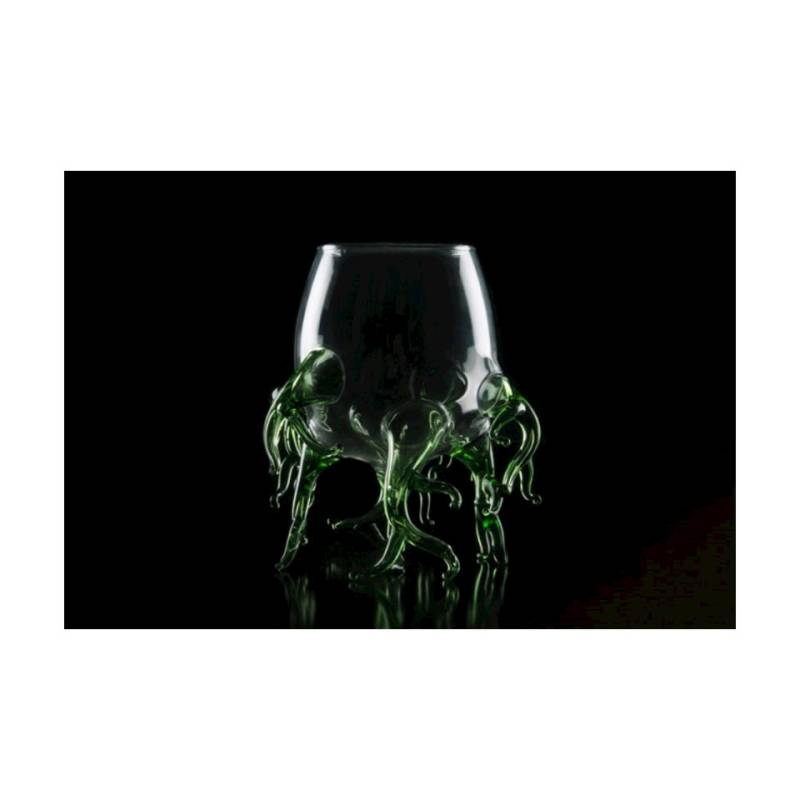 Bicchiere Alga 100% Chef in vetro borosilicato trasparente e verde cl 25