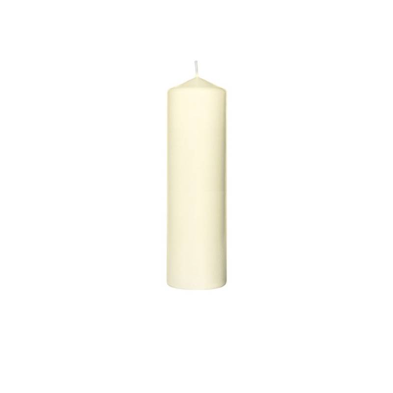 Candela Pillar Duni in cera crema cm 22x7