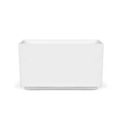 Sparkling Station 8 bottles white acrylic bottle holder cm 44x27.5x25