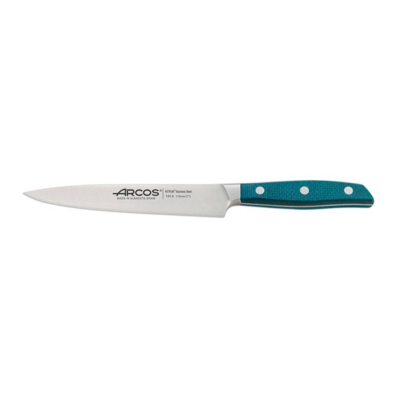 Arcos Brooklyn fish knife in stainless steel and micarta handle cm 17