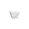 Transparent polystyrene Space 4 cup 7.5x7.5x7 cm