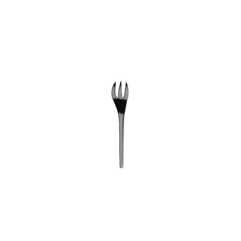 Fourchette noire en polystyrène 10 cm