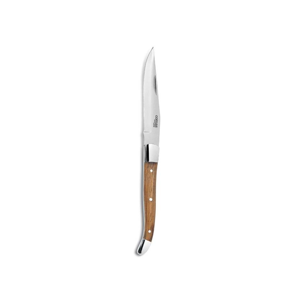 Alps razor edge stainless steel steak knife and wooden handle cm 23