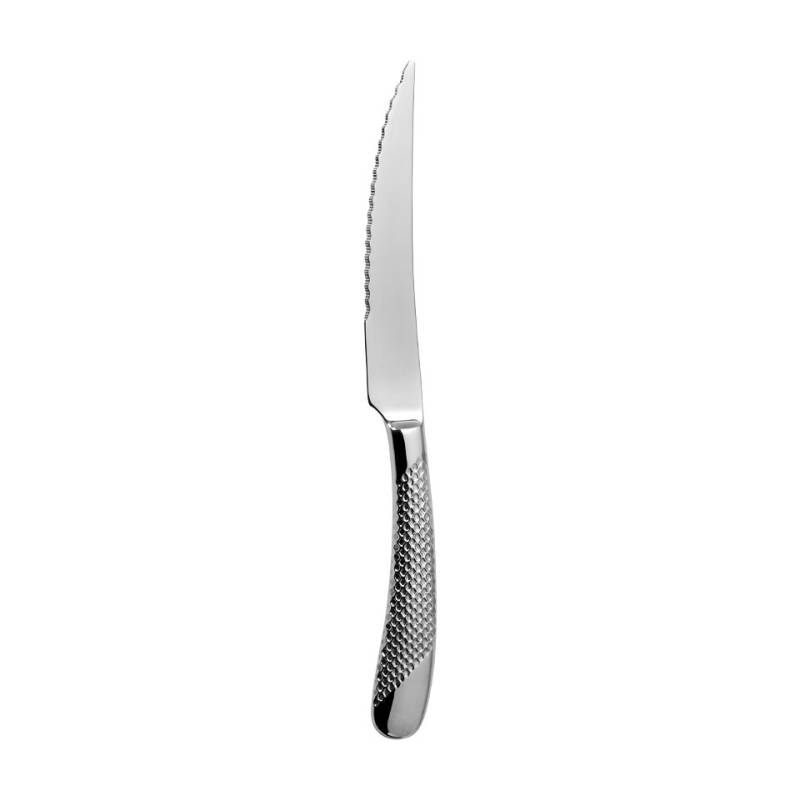 Cuchillo de carne de acero inoxidable con sierra geométrica 23,2 cm