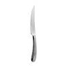 Geometric serrated stainless steel steak knife 23.2 cm