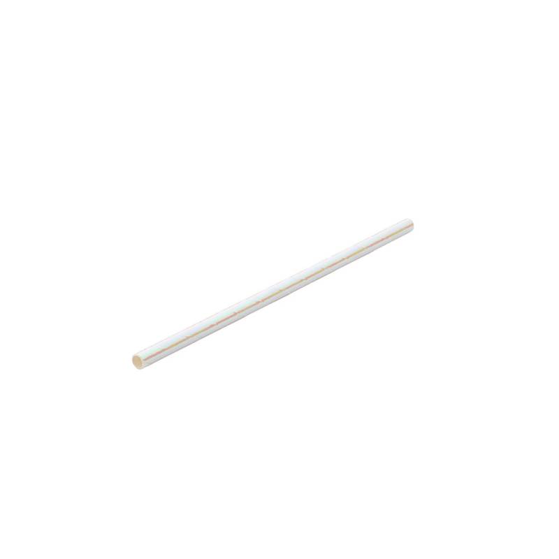 Biodegradable pearlescent paper straws cm 14x0.5