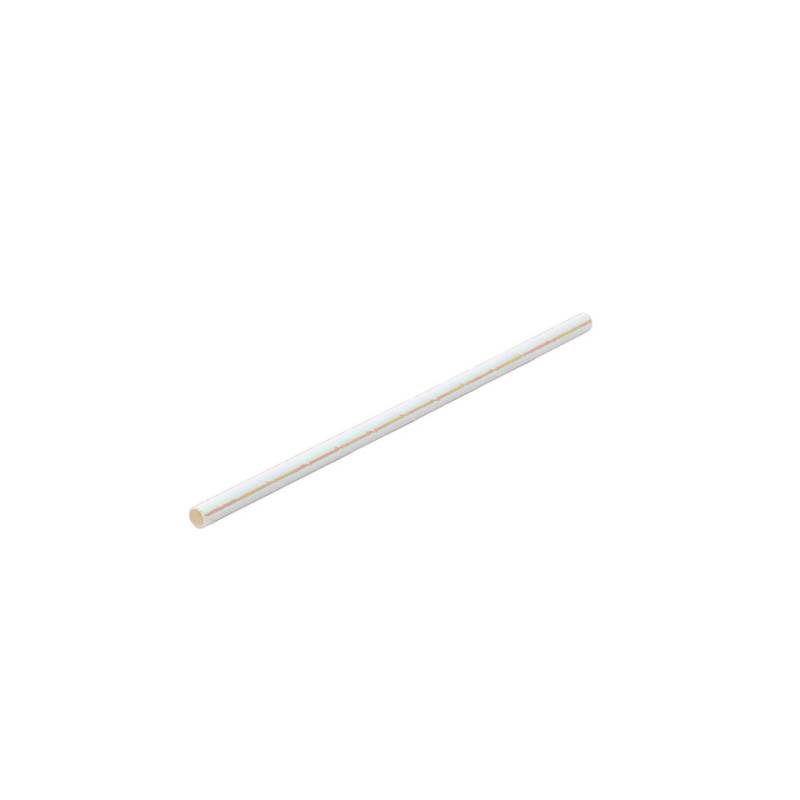 Biologisch abbaubare Papierstrohhalme mit Perlglanz 14x0,5 cm