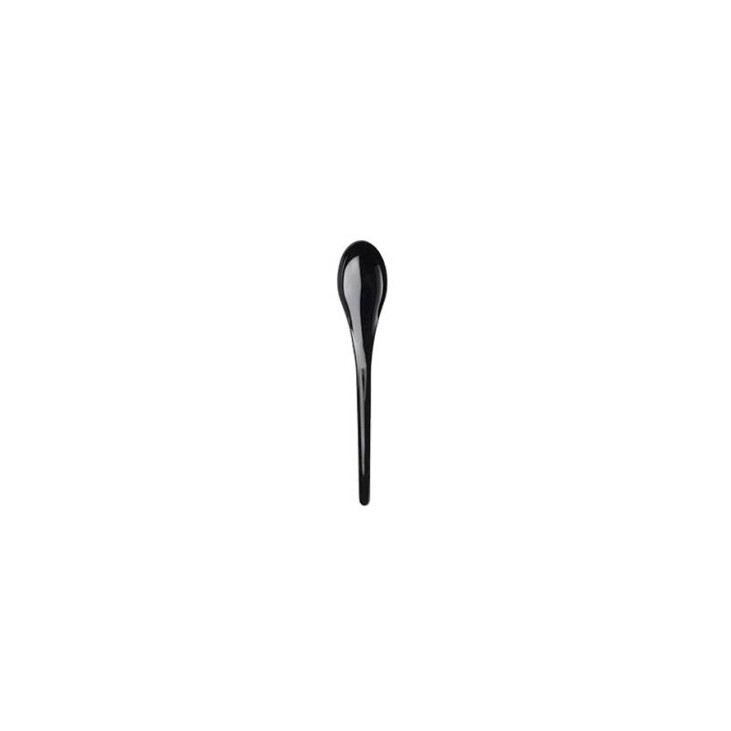 Cuchara de poliestireno negro 10 cm