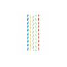 Pailles en papier décorées en spirale couleurs assorties cm 23x0,8