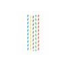 Paper straws spiral decoration assorted colors cm 23x0.8