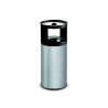 Stilcasa self-extinguishing brushed stainless steel ashtray and waste bin
