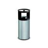 Stilcasa self-extinguishing brushed stainless steel ashtray and waste bin