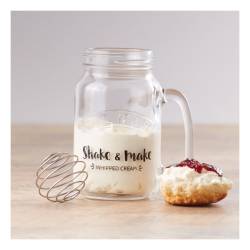 Milk & Shake Kilner glass jar with aluminum cap and steel spring cl 54