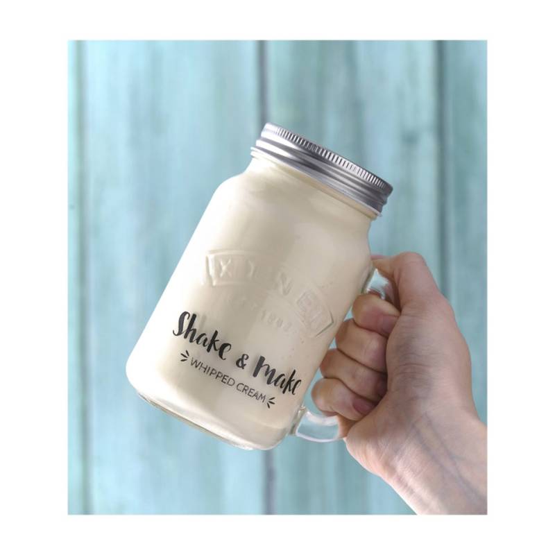 Milk & Shake Kilner glass jar with aluminum cap and steel spring cl 54