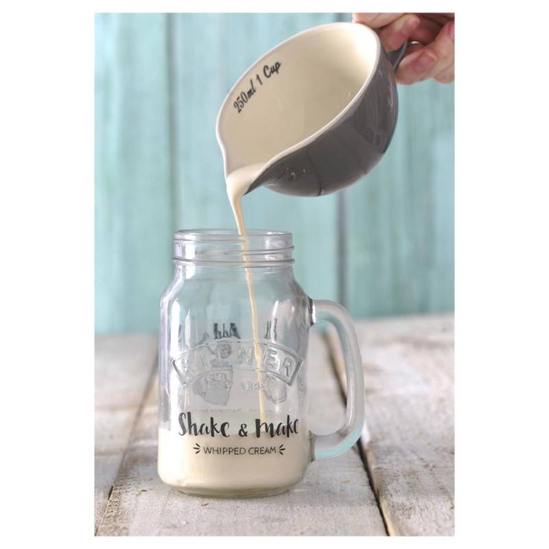 Barattolo Milk & Shake Kilner in vetro con tappo in alluminio e molla in acciaio cl 54