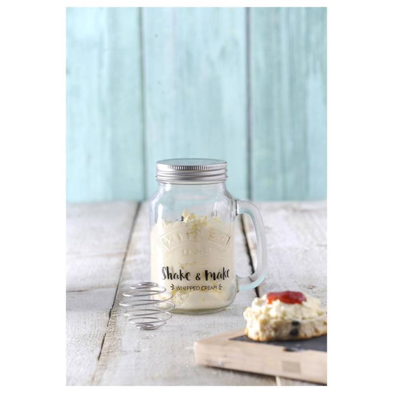 Barattolo Milk & Shake Kilner in vetro con tappo in alluminio e molla in acciaio cl 54