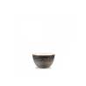 Churchill Studio Prints charcoal black super vitrified ceramic open sugar bowl 8 oz.