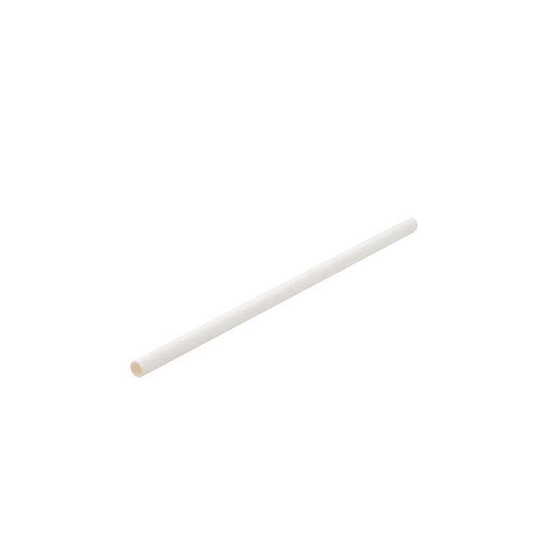 White biodegradable paper straws cm 14x0.5