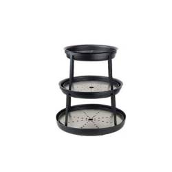 Steelite 3 tier Seafood Stand Black metal seafood stand cm 40