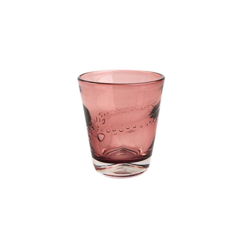 Bicchiere Samoa acqua in vetro rosa cl 31