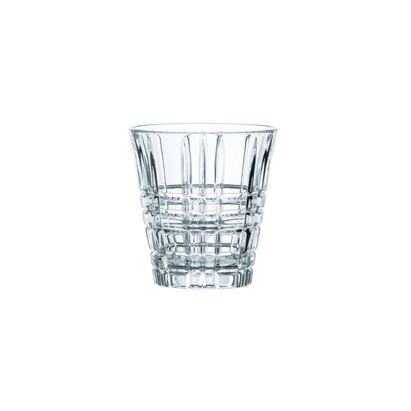 Bicchiere Square tumbler in vetro trasparente cl 26