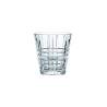 Bicchiere Square tumbler in vetro trasparente cl 26