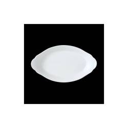 Pirofila ovale Performance Simplicity Steelite in ceramica vetrificata bianca cm 24,5x13,5