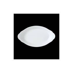 Steelite Performance Simplicity white vitrified ceramic oval casserole dish 9.64x5.31 inch