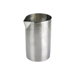 Mixing tin with stainless steel spout and decoration cl 62.5