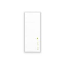 Tovagliolo portaposate compostabile Bio Bamboo in viscosa di bamboo e cellulosa bianco cm 20x7,5