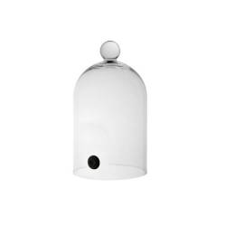 Dome for smoker with glass valve cm 16x28