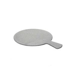 Round granite melamine cutting board with handle 14.56x11.02 inch