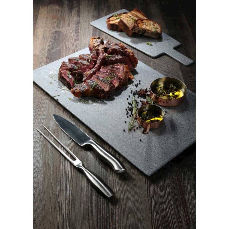 Rectangular melamine granite cutting board with handle 17.32x7.08 inch