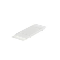 Mealplak rectangular tray with feet in white Nacryl® cm 24.5x10x1.5
