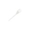 White PLA disposable fork cm 10