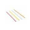 Biodegradable paper straws polka dot pattern assorted colors cm 21x0.6
