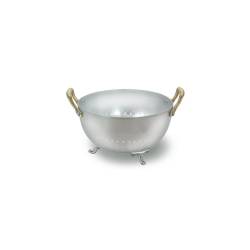 Bread colander holder with 2 handles and 3 aluminum feet cm 14