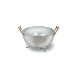 Colander bread holder with 2 handles and 3 aluminum feet cm 16