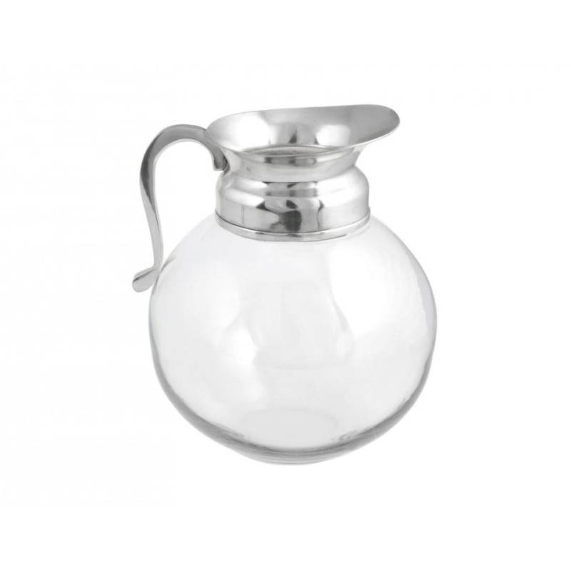 Pichet Sheffield en laiton et verre lt 2,4