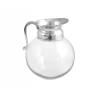 Brass and glass Sheffield pitcher lt 2.4