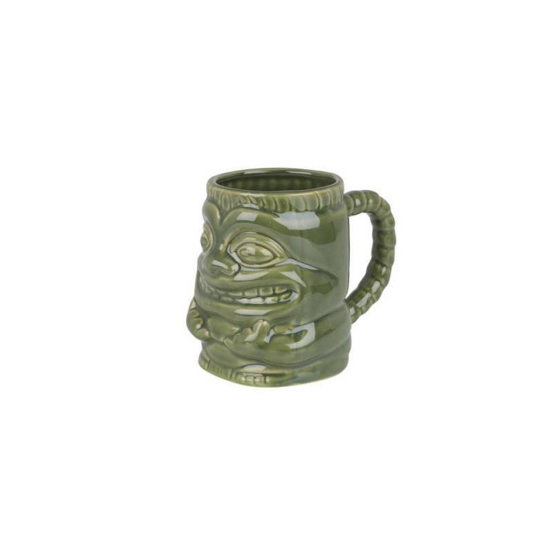 Sea tiki mug with green ceramic handle 42.5