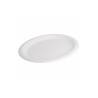 Bionic oval dish in white bagasse cm 32x25.5