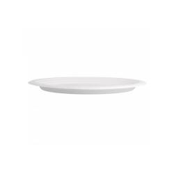 Bionic oval dish in white bagasse cm 32x25.5